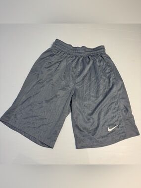 Nike Layup 2.0 Dri-FIT Gray Striped Knit Mesh Basketball Shorts Men's Medium